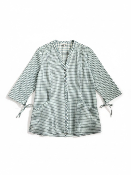 Habitat Tops - Habitat Teal and White Gingham Shirt